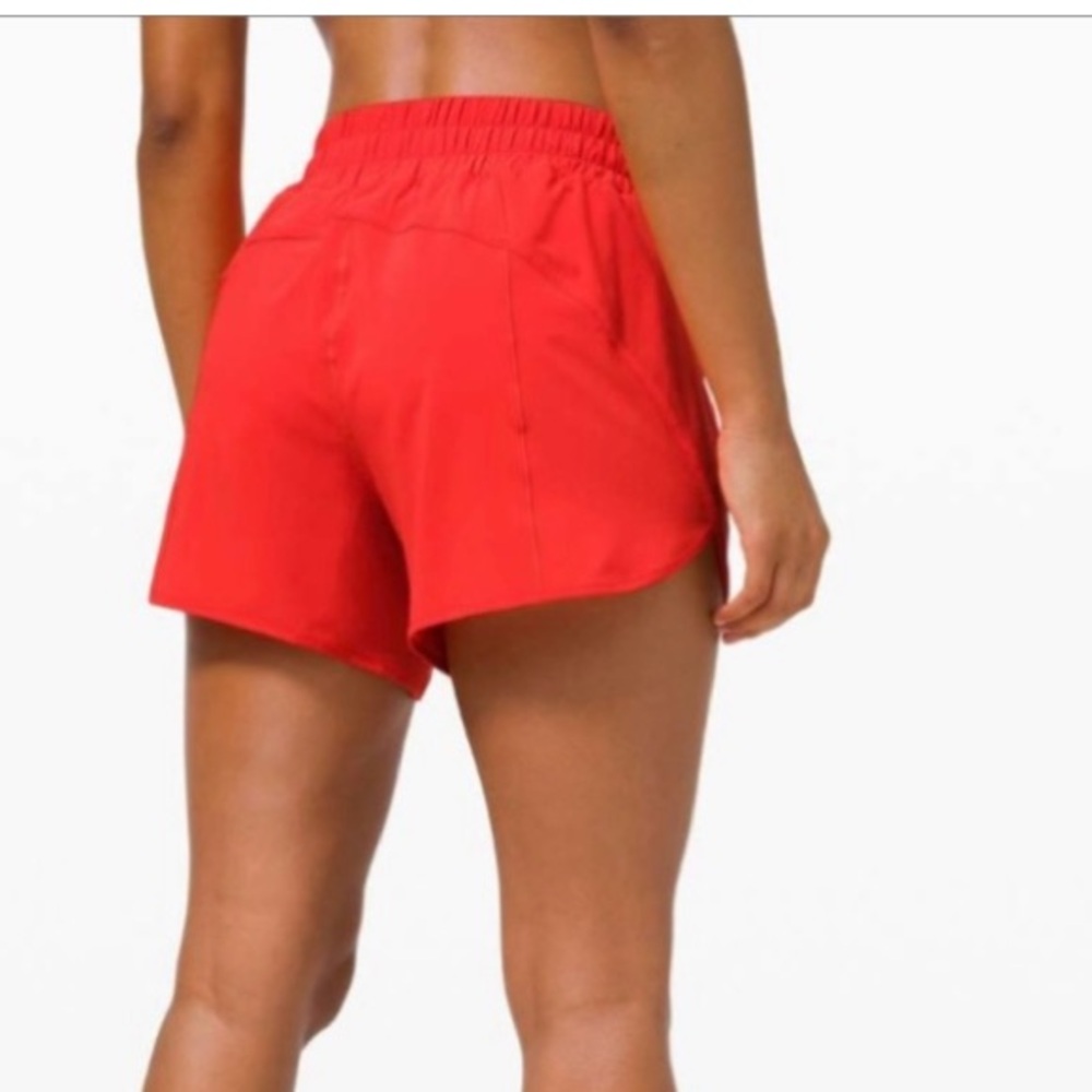 50% off w❤️ Lululemon Track That Mid-Rise Lined Short 5" Love Red 2 - Picture 2 of 7
